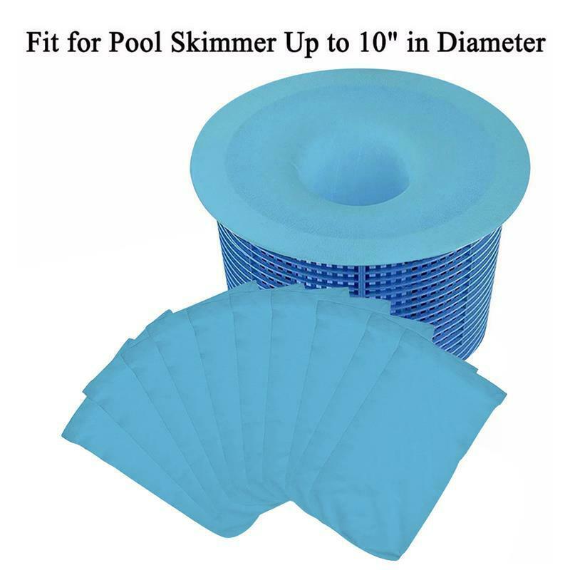 30 Swimming Pool Skimmer Basket Pool Filter Fine Mesh Socks Cotton Mesh