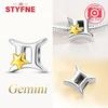 Exquisite Yellow Twelve Zodiac Signs Star Shape Taurus Symbols Authentic Copper Bead Compatible With Bracelets Women Do It Yourself Birthday Gift Acce