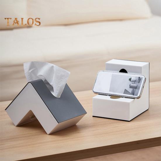 Moderne Kosmetiktücherbox mit doppelseitiger Nutzung, leicht zugänglich, für den Schreibtisch, Dekoration