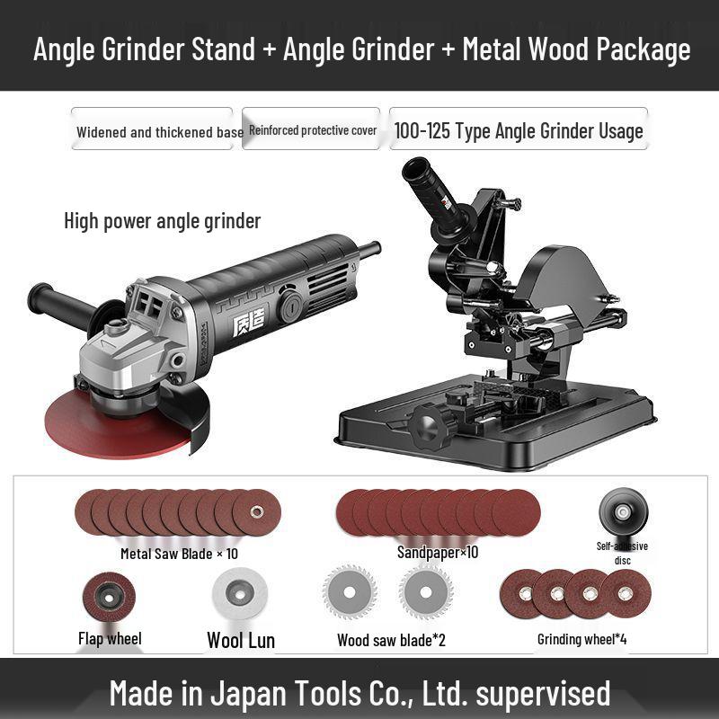 Universal Japanese Angle Grinder Stand & Multi-functional Polisher Table Saw Shelf
