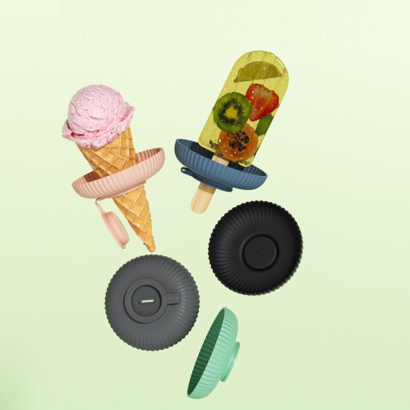 Stojan na nanuky odolný proti kapání Silikonový držák na zmrzlinu proti kapání Opakovaně použitelný přenosný chránič nanuků pro děti Zmrzlina