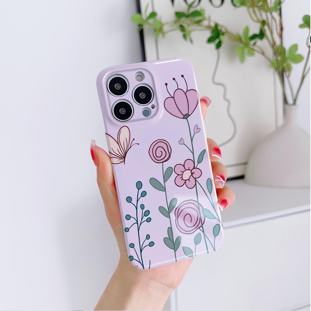 Husă de telefon cu film all-inclusive, design de modă desen animat, carcasă dură cu acoperire completă, husă cu protecție pentru cameră pentru Samsung Xiaomi Poco Redmi Infinix Tecno