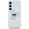 Karl Lagerfeld Button Choupette Case Printed Logo Magsafe For Samsung Galaxy S25+ White