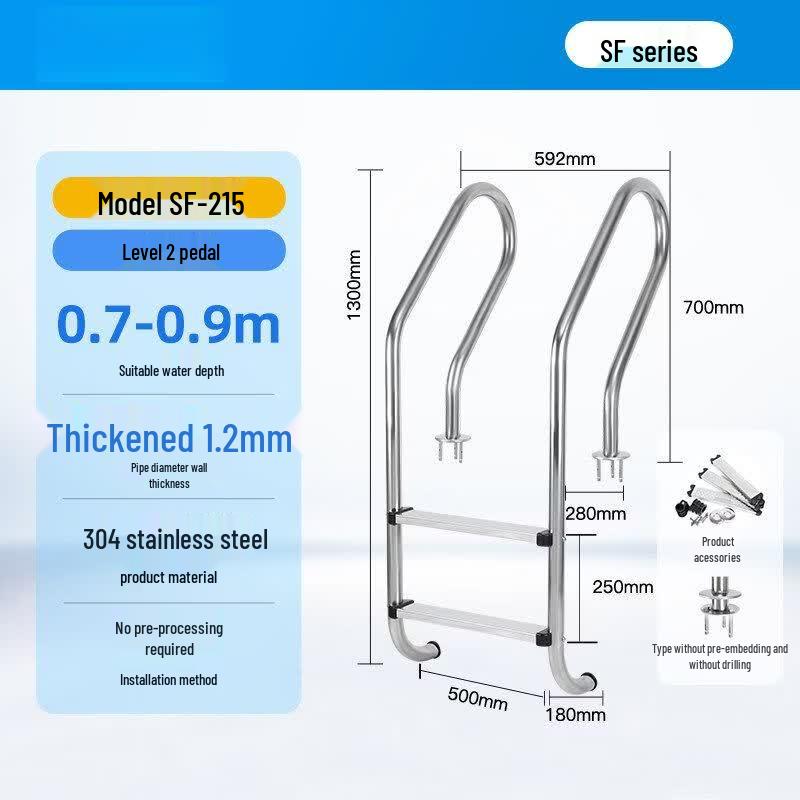 Stainless Steel Swimming Pool Ladder