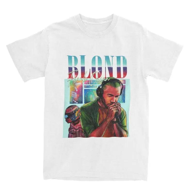 Frank Oocean Blonde T Shirts Accessories Unisex Women Pure Cotton Crazy Frank Boys Dont Cry Tee Shirt Clothing Plus Size