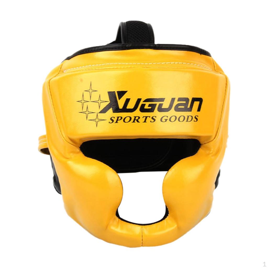 Copertura Regolabile Confortevolmente Casco da Allenamento Viso per Kickboxing Sanda Mma Wrestling