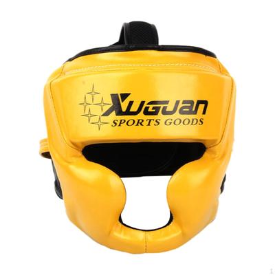 Comfortably Adjustable Cover Training Helmet Face for Kickboxing Sanda Mma Wrestling