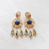_niman Antique Tassel Bold Drop Earrings