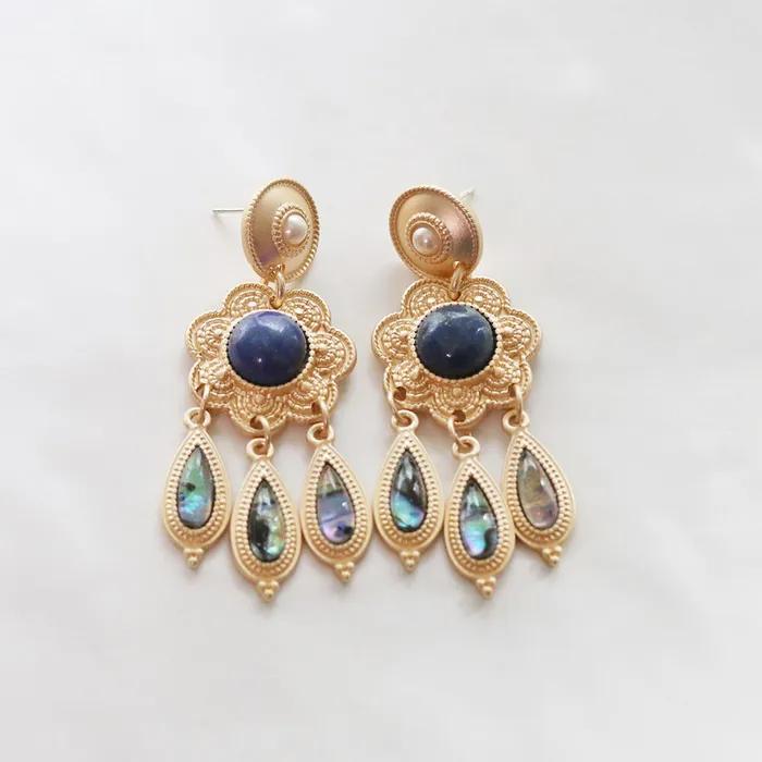 _niman Antique Tassel Bold Drop Earrings