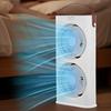 Stolní ventilátor s dvojitou hlavou a LED nočním světlem, Dobíjecí malý cirkulační ventilátor, Přenosný stolní ventilátor pro domácí kancelář, cestování