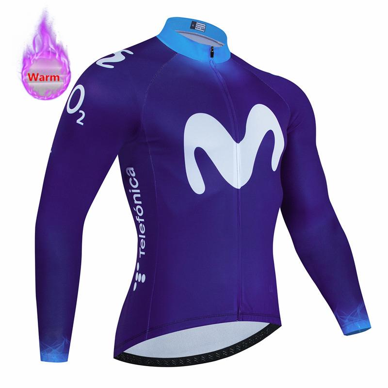 Warm Thermal Fleece Set Cycling Clothes Bicycle Jersey Sports Spain MTB Bike Clothing Maillot Ciclismo Hombre  with Plush Insulation for Winter 2026