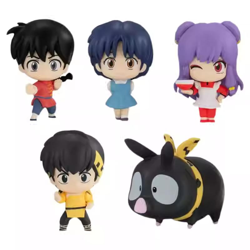 Bandai Genuine Ranma Nibun-No-Ichi Gashapon Toys Standing Posture Styling Series Shampoo Anime Figure Model Decoration Gifts