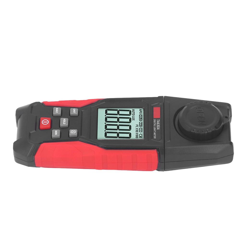 Digital Illuminometer High Accuracy 200000 LX Range 0.1LX Resolution Luxmeter Light Meter with Alarm