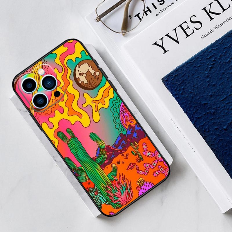 Indie Kids Aesthetic Hippie Acid Trip Case For iPhone 17 Air 15 14 11 16 Pro Max 13 12 Mini 15 16 Plus 16e Funda Silicone Cover