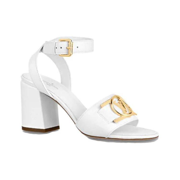 Louis Vuitton Lock It One Strap Sandals Women's White 1A8FWA