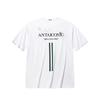 Anta Loose Letter Stripe Print Comfortable Simple Round Neck Breathable Short Sleeve T-Shirt Men Tops Snow-White 152538114-1