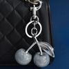 Cherry Keychain Bag Charm For Purses–Cute Keyring Accessories For Women, Fashionable Handbag Charms For Car Keys