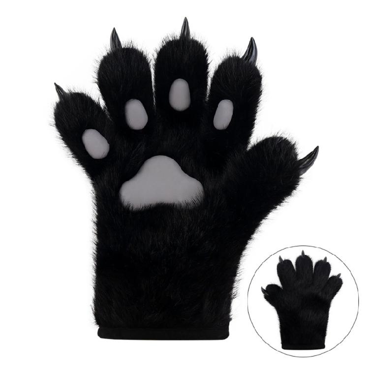 3Pcs Animal Bear Costumes Accessories Bear Mask,Bear Tail, Bears Paws Gloves for Kids Halloween Cosplay Party Props