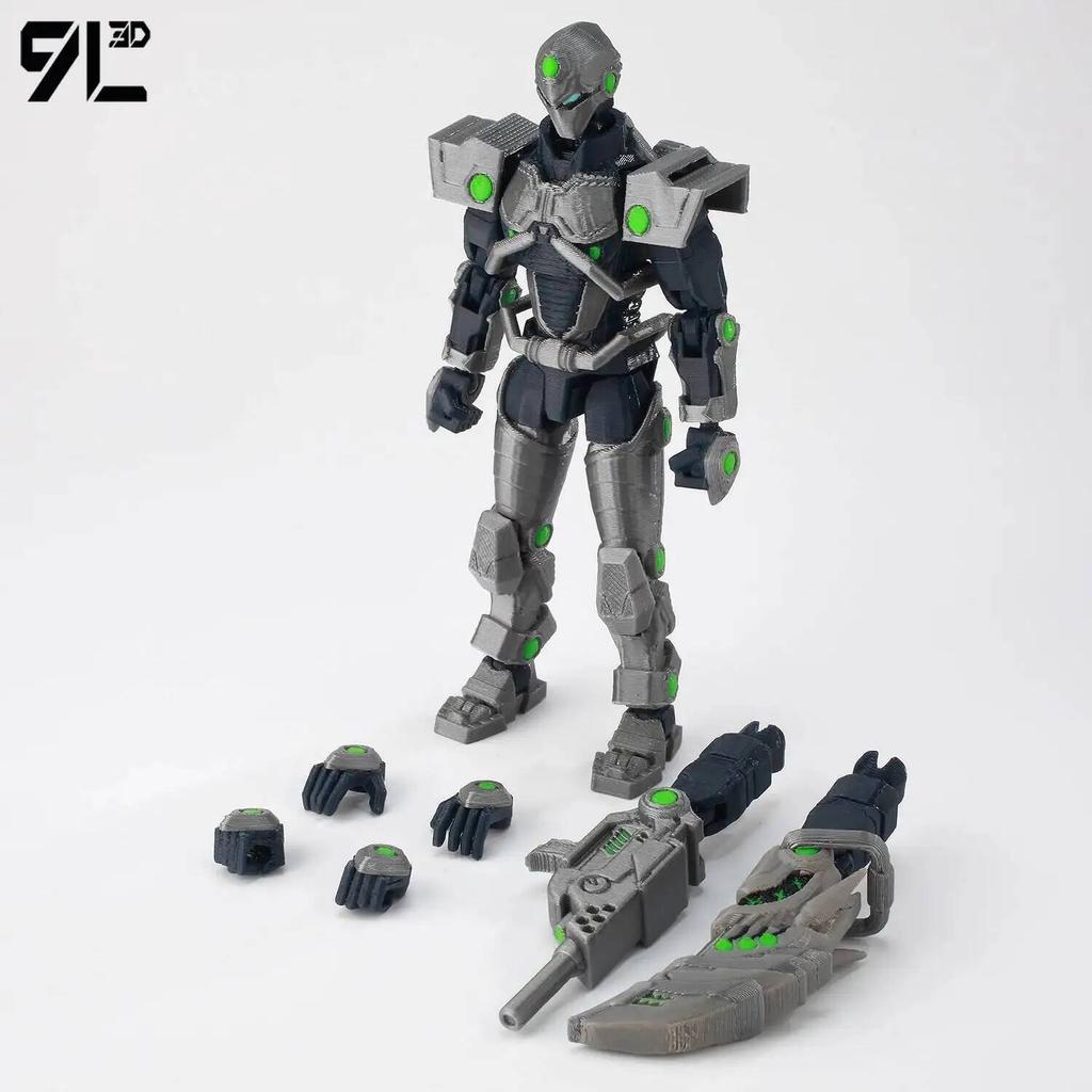 9L3D Printed Invincible Maskless Mark Toys Action Figures Titan13 T13 Dummy 13 Superheroes Multi-Jointed Movable Shapeshift Toys