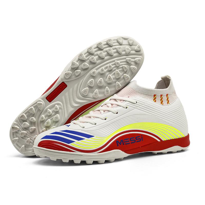 New High-Top Football Shoes Men'S Wear-Resistant Long Nails Broken Nails Adult Students Youth Game Training Sports Shoes