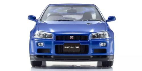 Kyosho Original 1/43 Nissan Skyline R34 GT-R V-Spec II (Bayside Blue) Finished Product KS03936BL