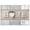 Canvas Print, Home Inscription On a Background of Vintage Boards