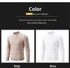Men's Retro Half-High Neck Slim-Fit Knit Sweater - Versatile Base or Outer Layer, Casual and Lightweight