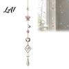 Crystal Wind Chime Butterfly Suncatcher Chime Rainbow Maker Prism Hanging Ornament Sophisticated Courtyard Ornament Indoor Outdoor Pendant for Home,