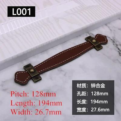 Leather furniture Knobs Soft Leather Handle And Knobs Furniture Cabinet Drawer Chest Suitcase Trunk Box Case Handle With Screws