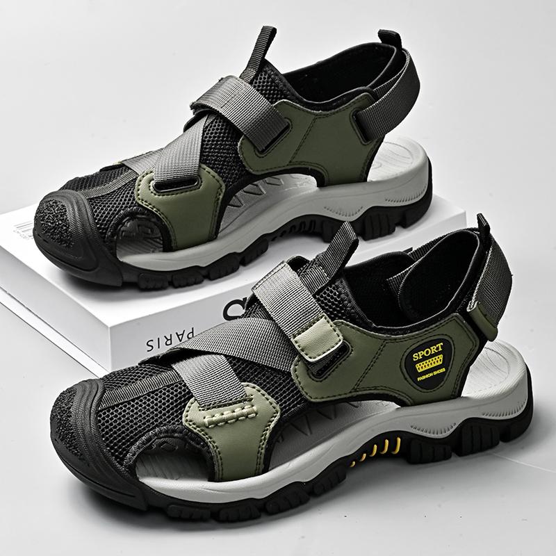 Vintage Style Casual Mens Sandals Hot Sale Summer Shoes New Fashion Man Outdoor Beach Footwear Breathable Quick Dry Wading Shoes