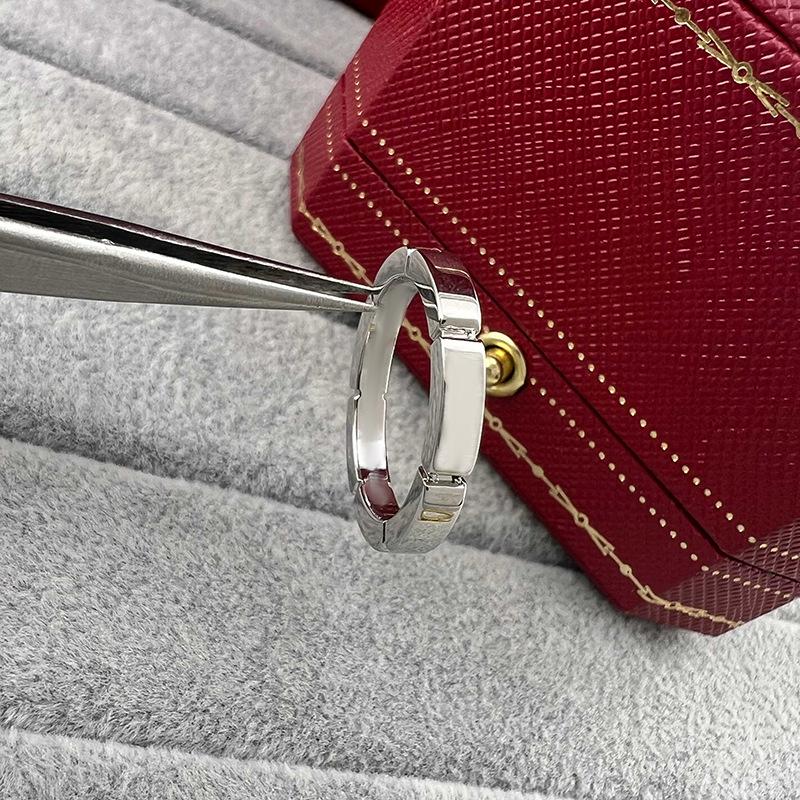 2025 Dreifarbiger Diamantbesetzter Minimalistischer Panther-Paar-Unisex-Ring