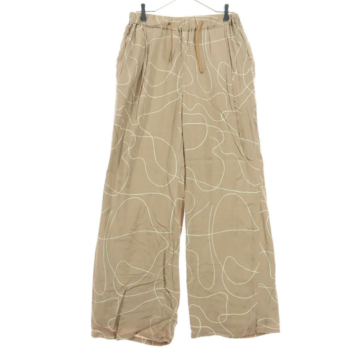 

MAISON SPECIAL made in Japan Two-tone color Abstract Print Pants 38 Brown Women Used