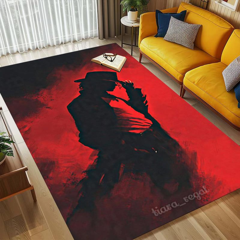 Silhouette Area Rug Carpet For Bedroom Game Playroom Living Room Nonslip Sofa Office Home Decor Doormat Christmas Gift C3181