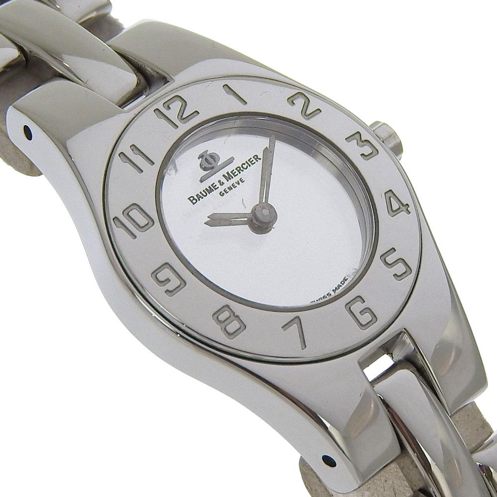 Baume & Mercier Linea Watches MV045204 SilverDial Stainless Steel Quartz Analog display Women Used