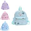 Adorable Cartoon Bear Print Backpack For Boys And Girls Breathable Nylon Material