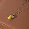 Acrylic Lemon Shaped Necklace Sweet Fruit Hooks Earring New Dangle Earrings  Party