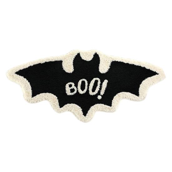 Halloween Floor Mat Gothic Ghost Skull Door Mat Spooky Unwelcome Bat Doormat for Front Door Entrance Kitchen Decoration