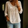 Women's Casual Velvet V-Neck Long Sleeve Top for Everyday Wear