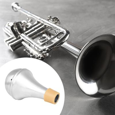 Trompetendämpfer Geräuschreduzierung Praktisches Leistungszubehör Aluminiumlegierung Gerade