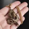 Prachtige Schitterende Zirconia Geluksdraak Hanger Ketting voor Mannen Vrouwen Mode Geluks Amulet Sieraden Cadeaus