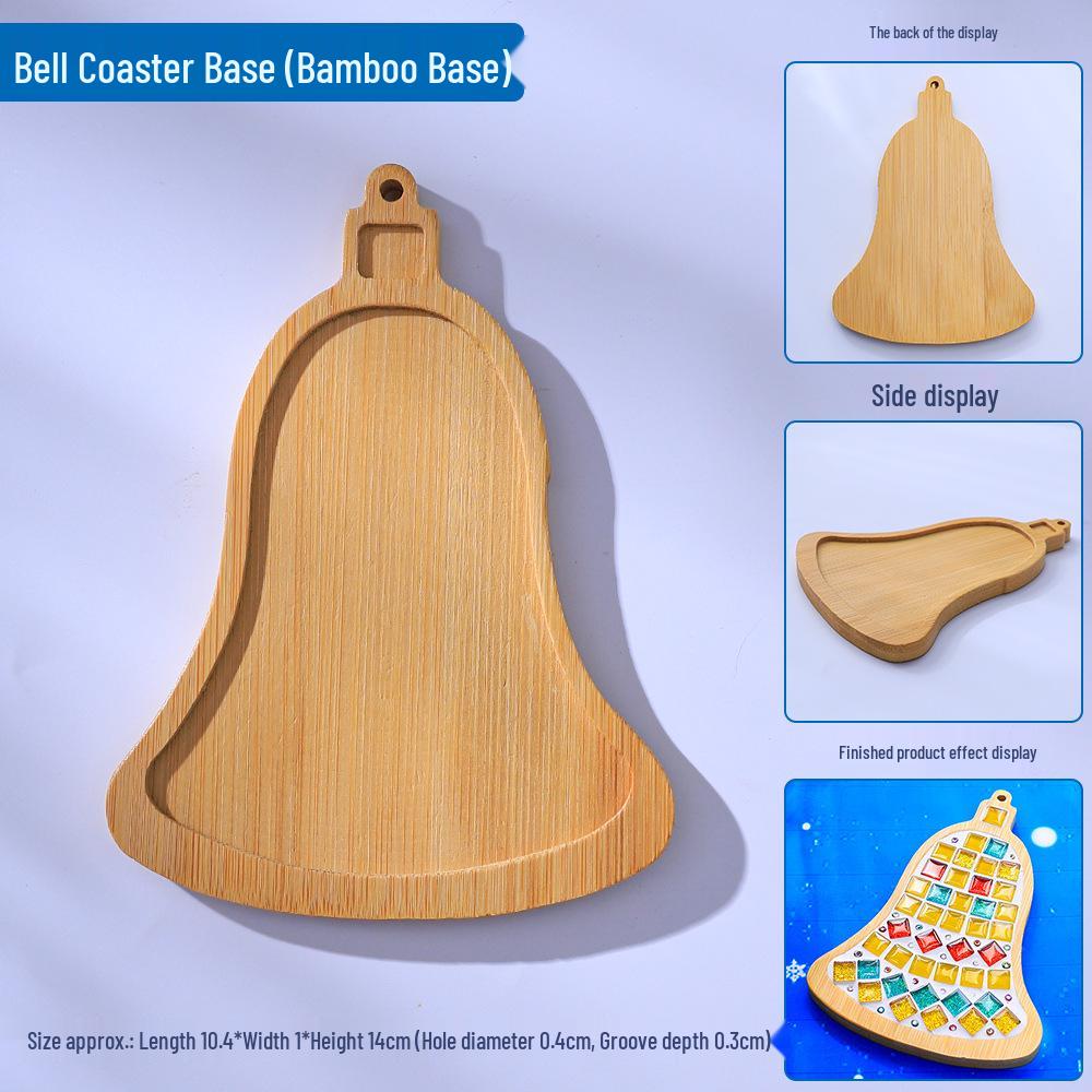 Bamboo Coaster & Placemat DIY Kit for Kids - Square & Round Mosaic Base