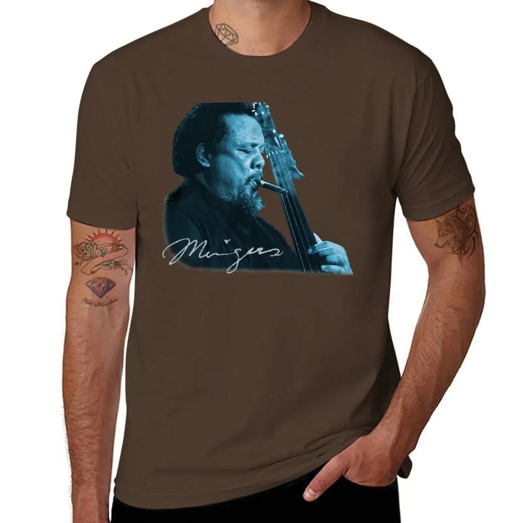 T-Shirt Charles Mingus abbigliamento vintage stampa animale per ragazzi ragazzi stampa animale abbigliamento da uomo