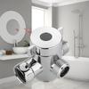 1PC 3 Ways Adjustable Shower Head Diverter Valves 1/2" Universal Switch Adapter Durable ABS Tube Connector Bathroom Accessories