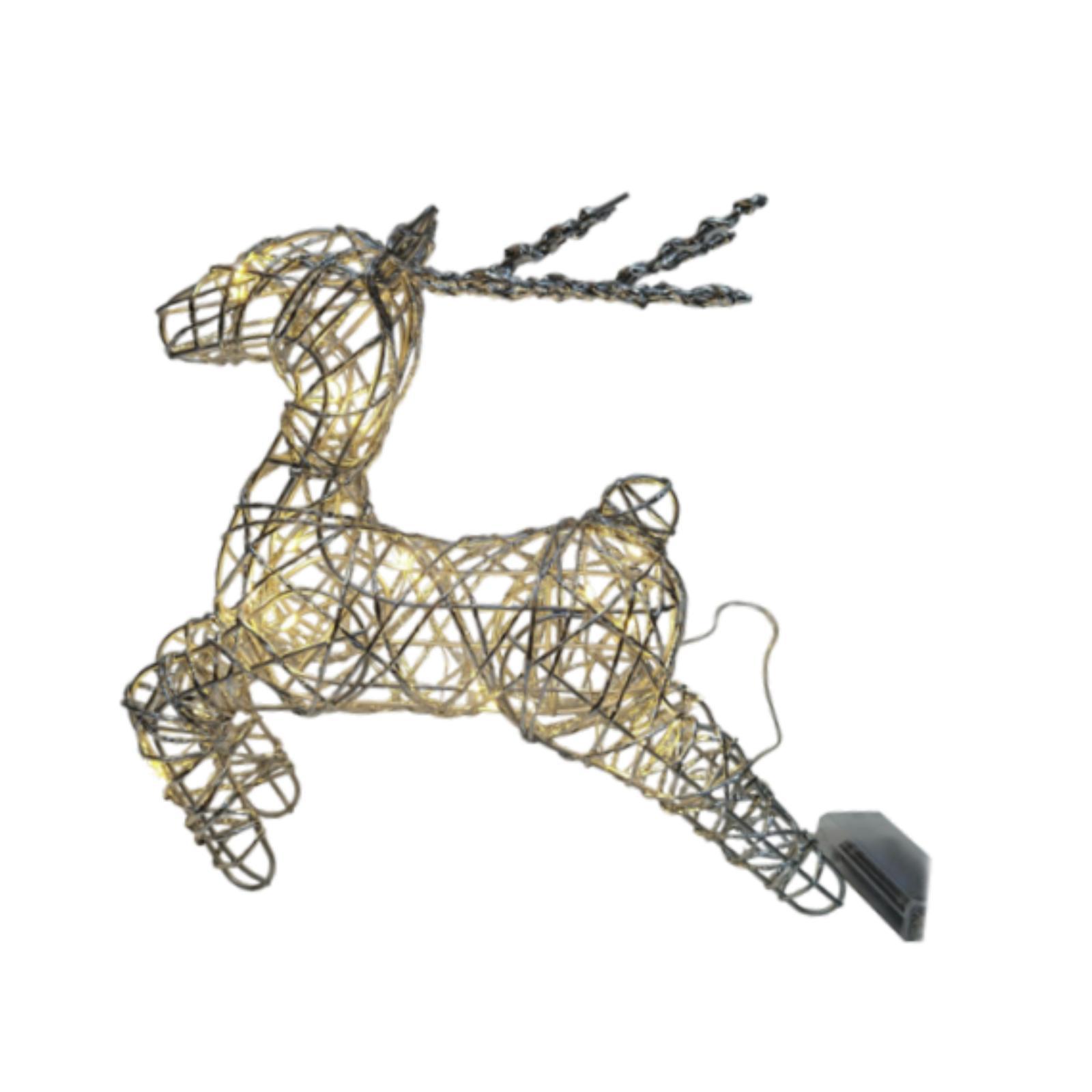 

Рождественская иллюминированная статуя лося в стиле модерн для книжной полки в гостиной ресторана