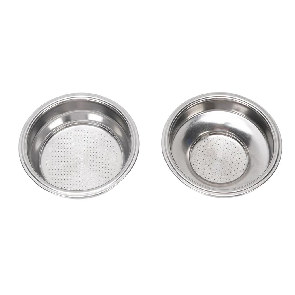 2 Stück 58mm Druckbeaufschlagter Filterkorb Edelstahl 18g Fassungsvermögen Druckbeaufschlagter Korb Kaffeefilter