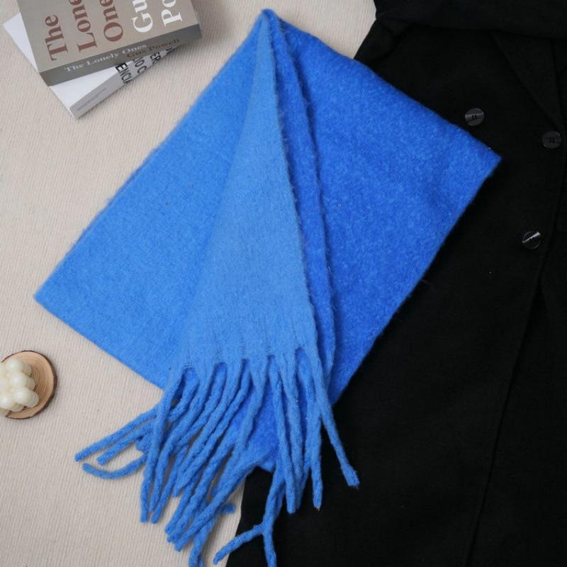 New Maillard imitation cashmere plaid scarf women's winter high-end versatile shawl thickened warm scarf