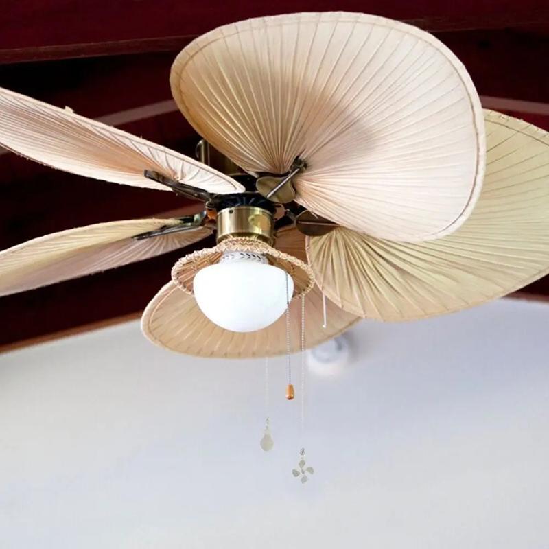 Fan Shape Ceiling Fan Pull Chain Light Shape Chandelier Pull Chain Metal Pendant Pull Chain Extension Chandelier Chain Extender