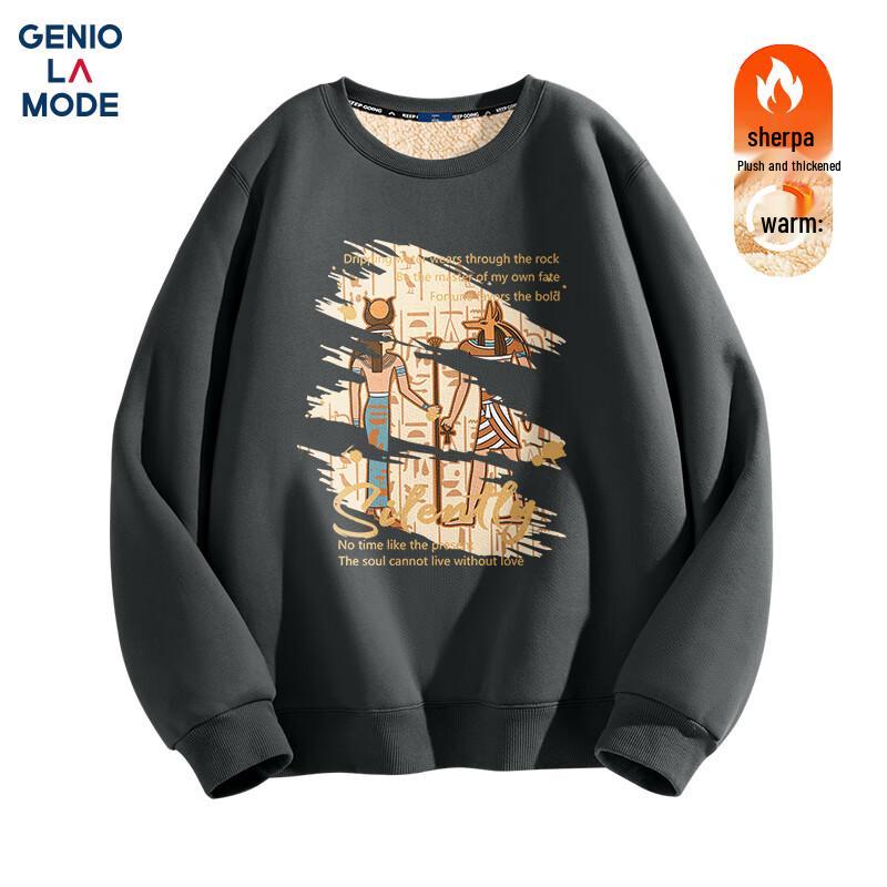 

GENIOLAMODE Men s Winter Heavyweight Fleece-Lined Sweatshirt 3XL