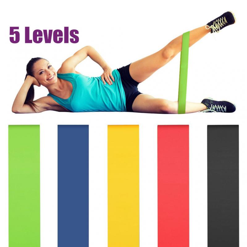 Yoga Resistance Rubber Band Fitness Elastic Band 03 To 11 Mm Gym Strength Training Pilates Latex Elastic Band Indoor Equipment