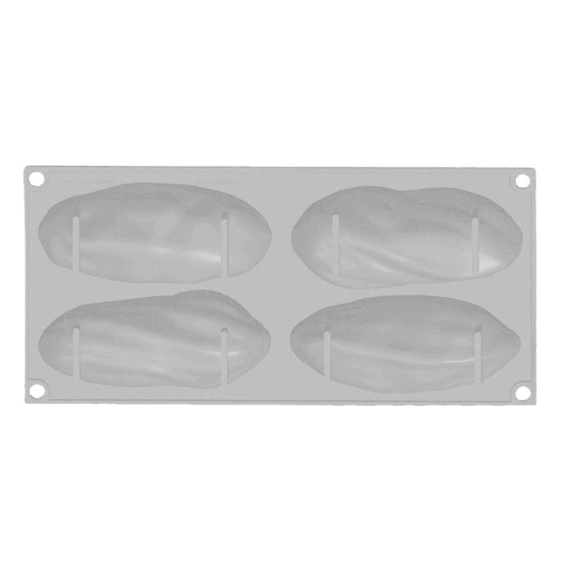 1Pcs Chocolate Dessert Pudding Baking Mold 4 Cavity Pistachio Mousse Cake Silicone Mold DIY & Handmade Candle Mold